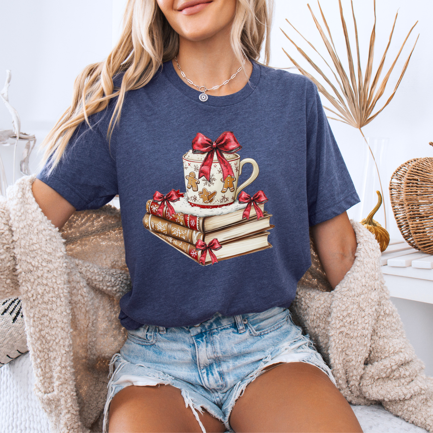 🍪📖 Gingerbread & Stories ✨ 100% Organic Cotton T-Shirt