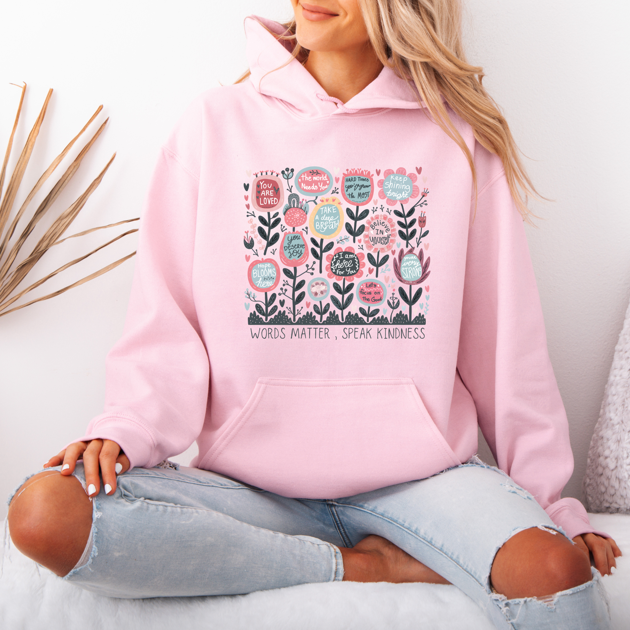 Words Matter Cotton Hoodie