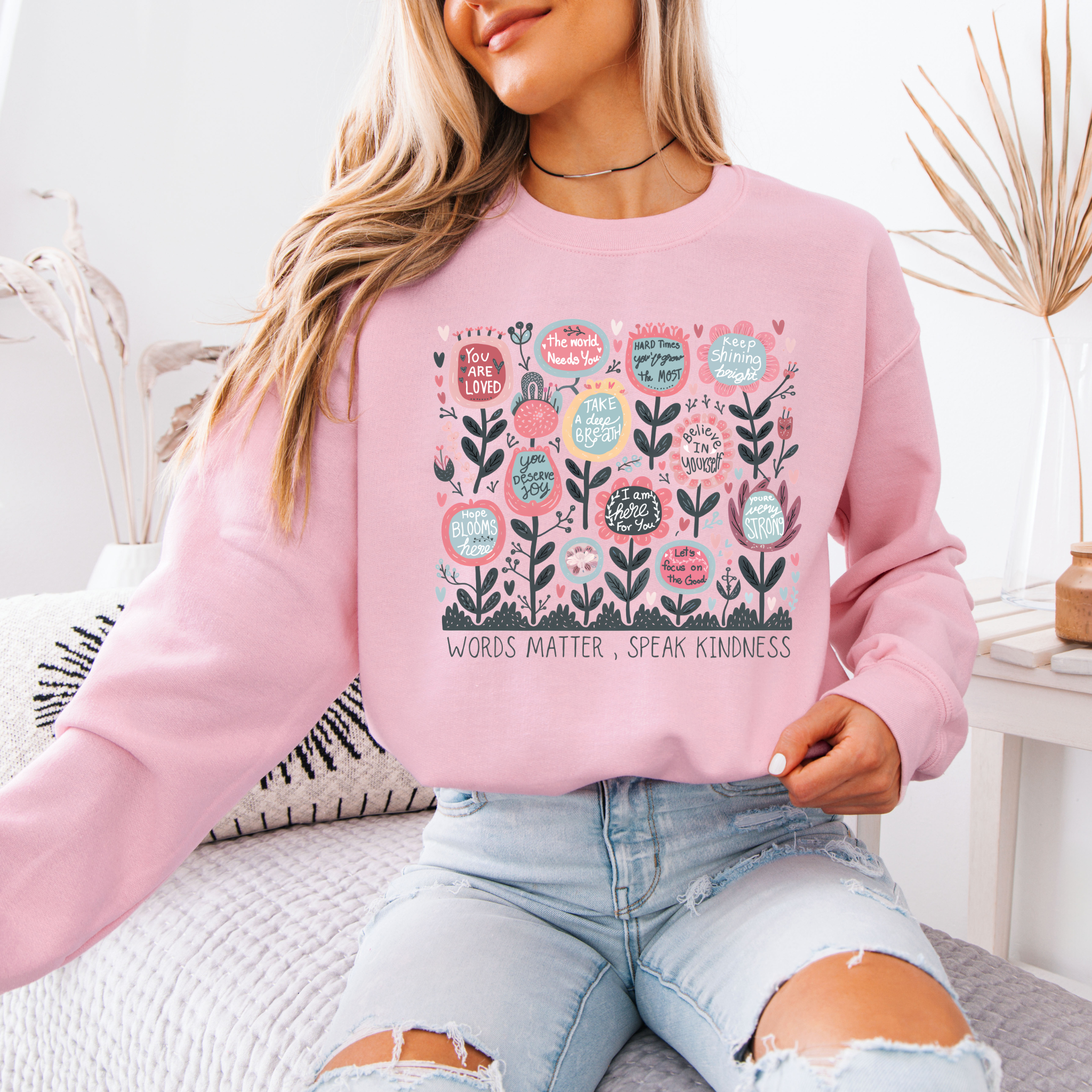 Words Matter Cotton Sweatshirt