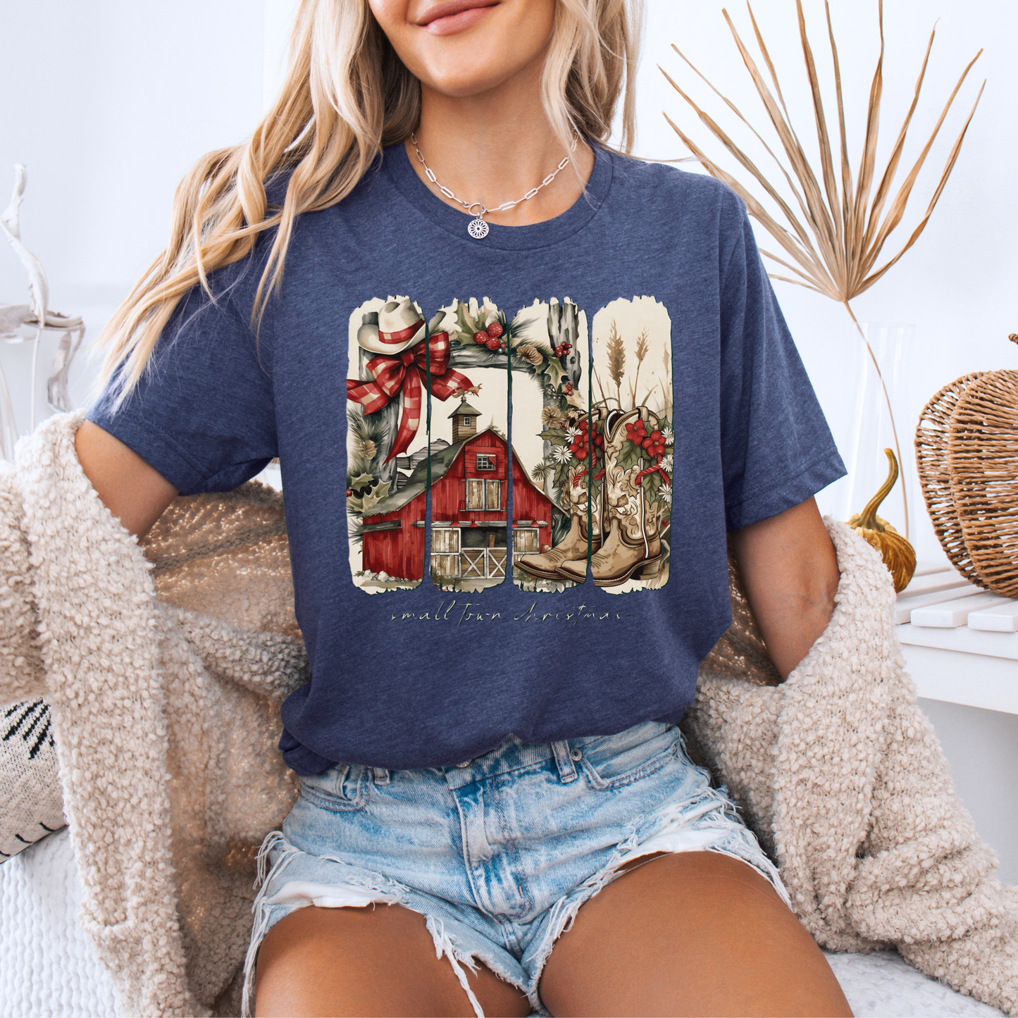🎄🏘️ Small Town Christmas ✨ 100% Organic Cotton T-Shirt