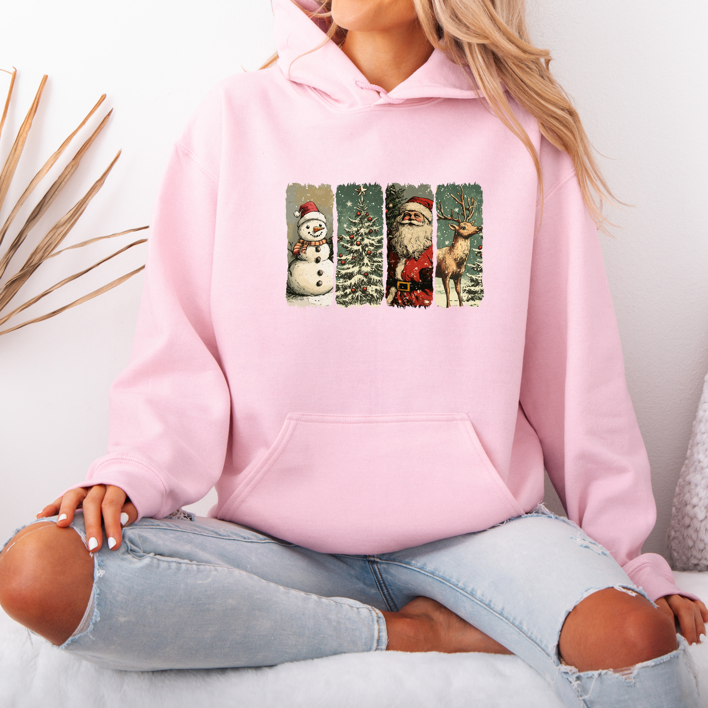 🌟 Retro Holiday Magic 🎄  Luxuriously Thick Hoodie