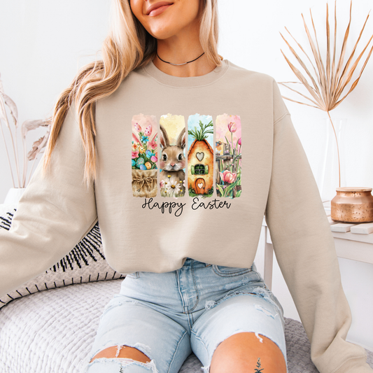 Happy Easter Bunny Sweatshirt 🐰🌸🥕✨