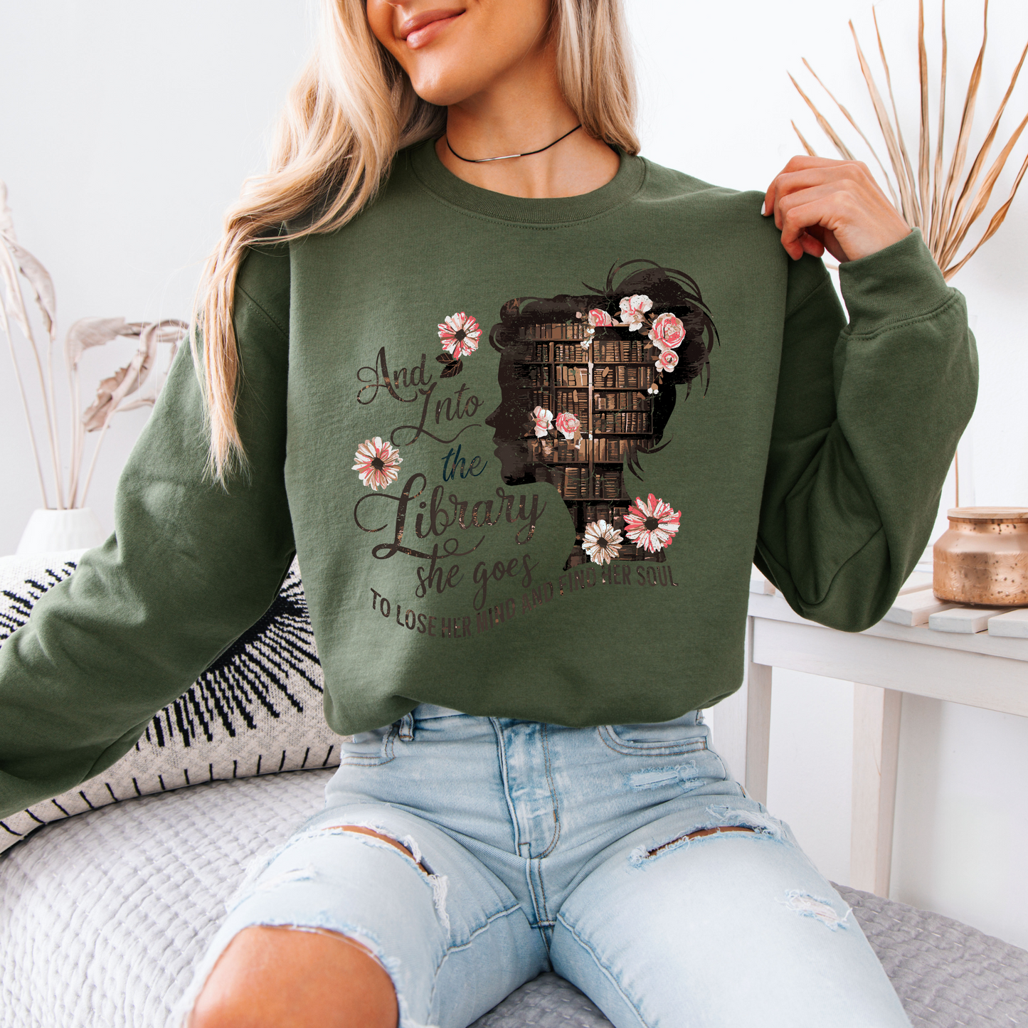 The Library Within Organic Cotton Crewneck Sweatshirt