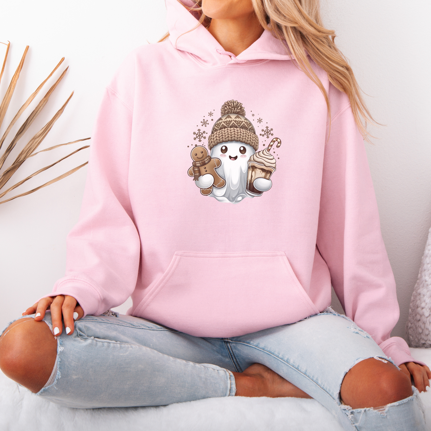 Gingerbread Ghost 👻  Luxuriously Thick Hoodie