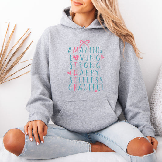 Amazing Mum Cotton Hoodie