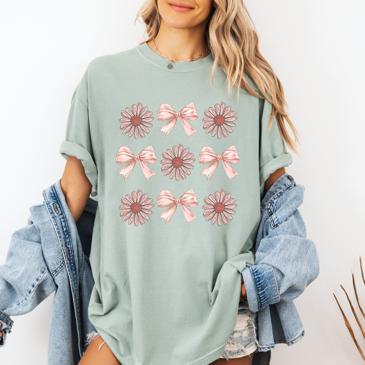🌸 Pretty Petals & Pink Bows Tee 🎀