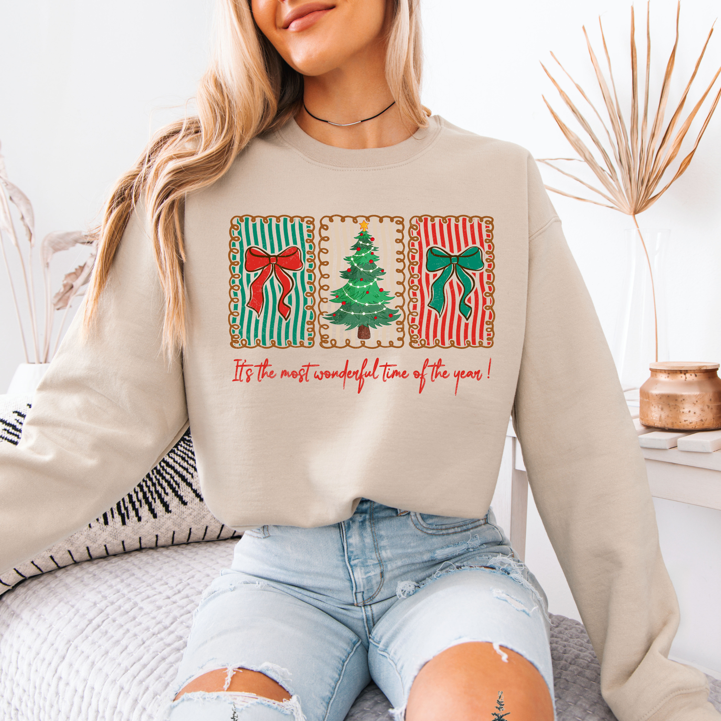 🍬 Sweet Holiday Cheer 🎄 Organic Cotton Sweatshirt
