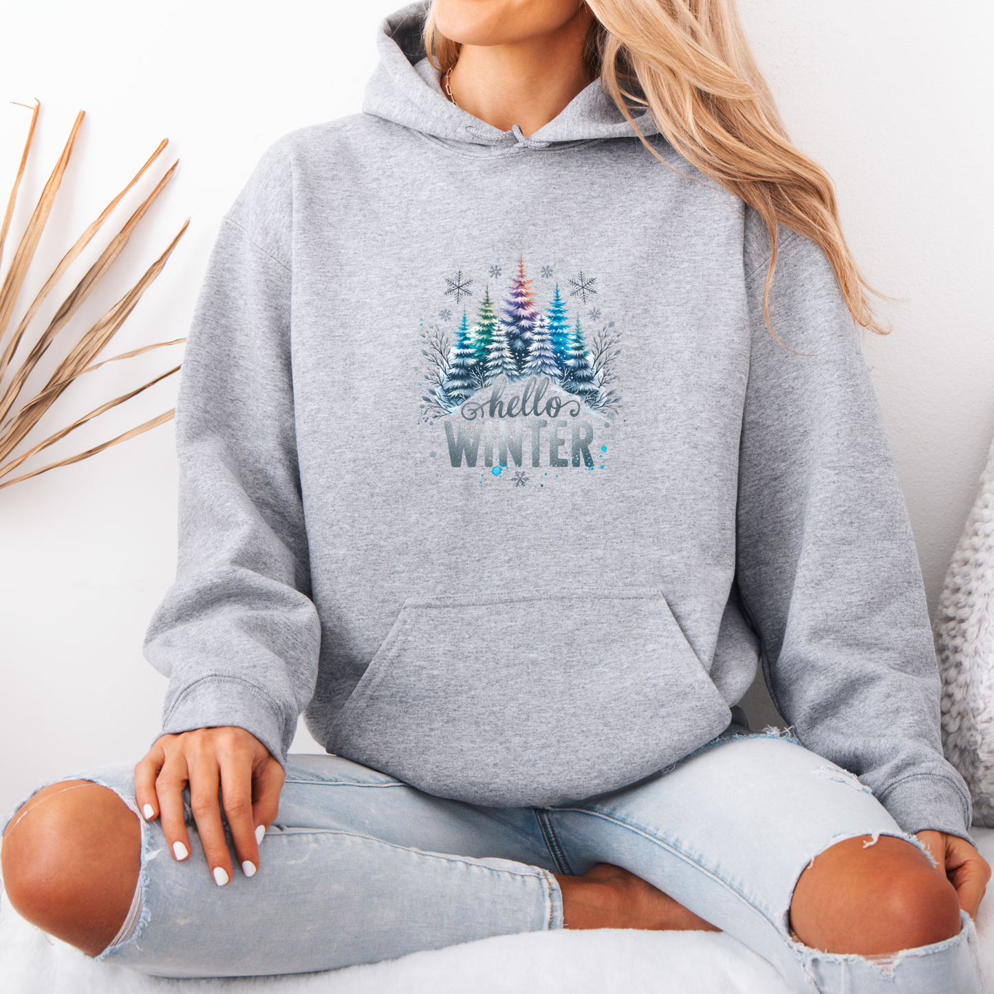 🌲 Frosted Forest Glow ❄️  Luxuriously Thick Hoodie