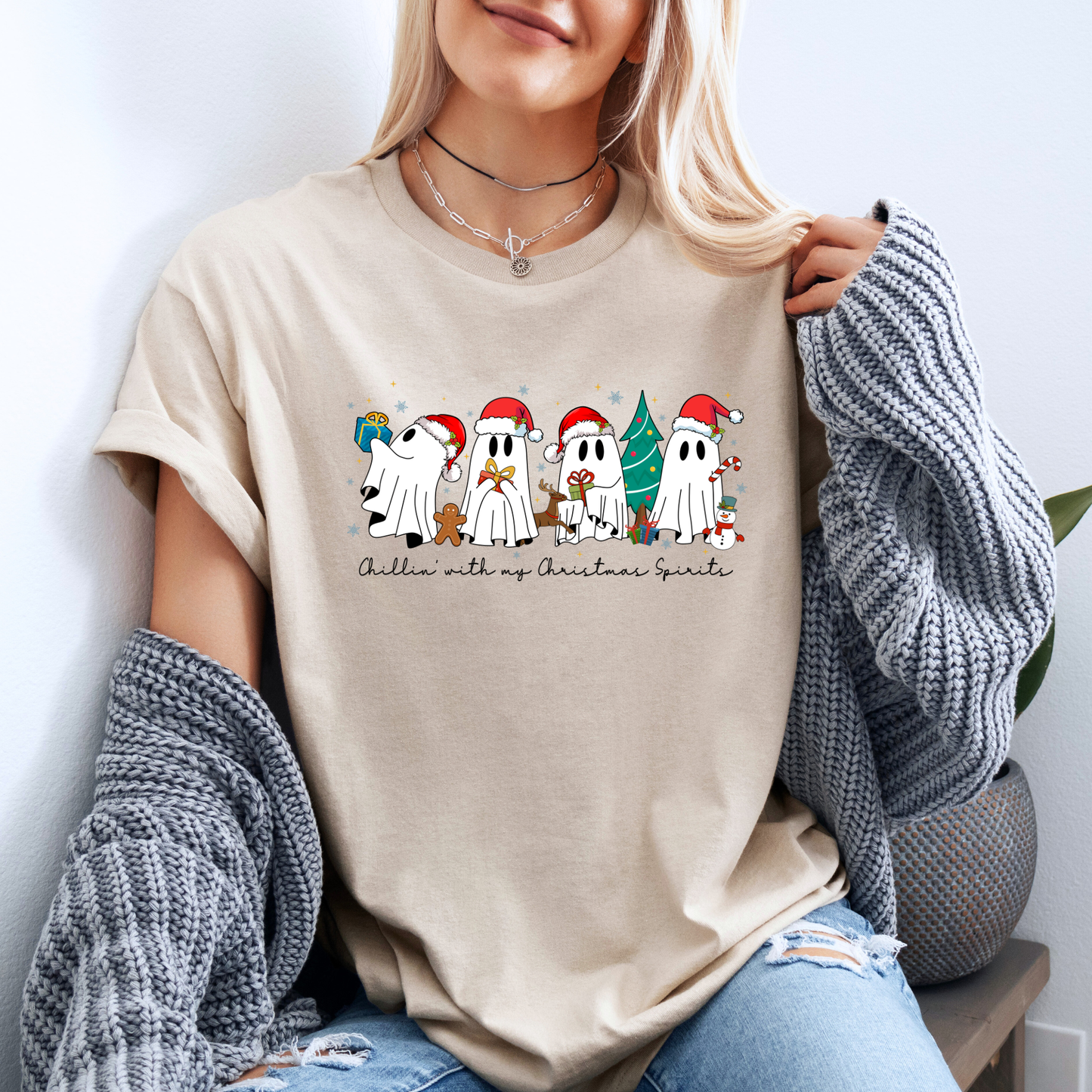 👻🎄 Ghostmas Crew ✨  100% Organic Cotton T-Shirt