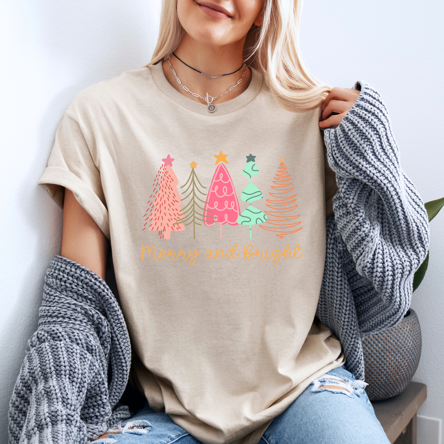 🎄✨ Merry & Bright Forest 🌟 100% Organic Cotton T-Shirt