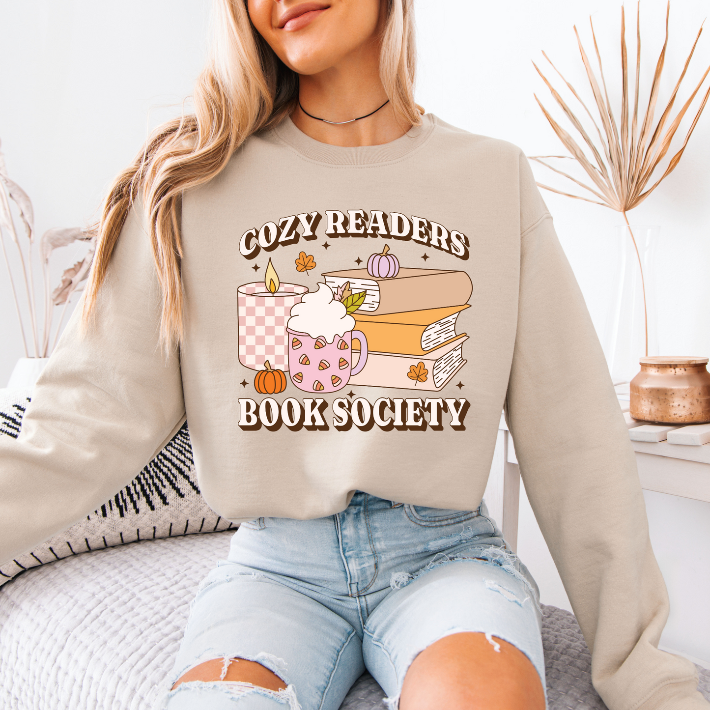 Candlelight & Chapters Organic Cotton Crewneck Sweatshirt