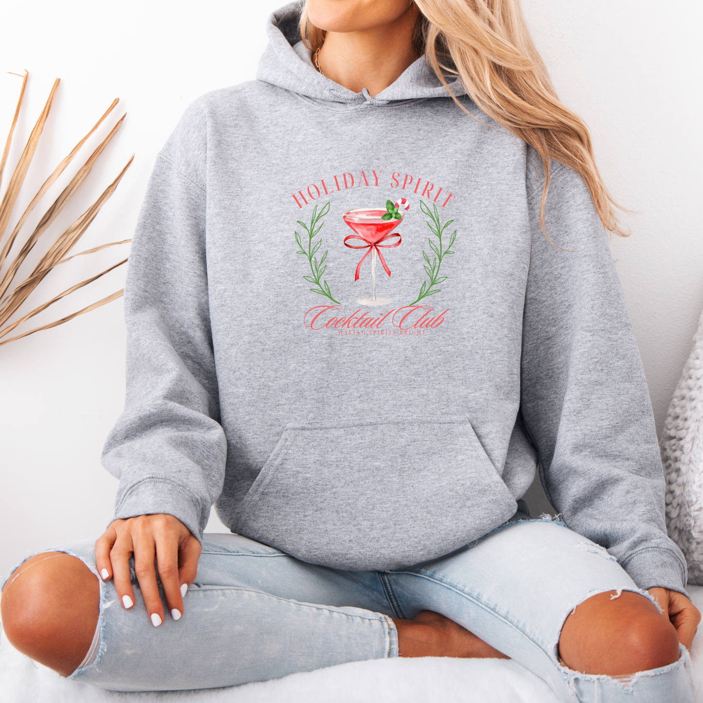 🍸 Holiday Spirit Cocktail Club 🎄  Luxuriously Thick Hoodie