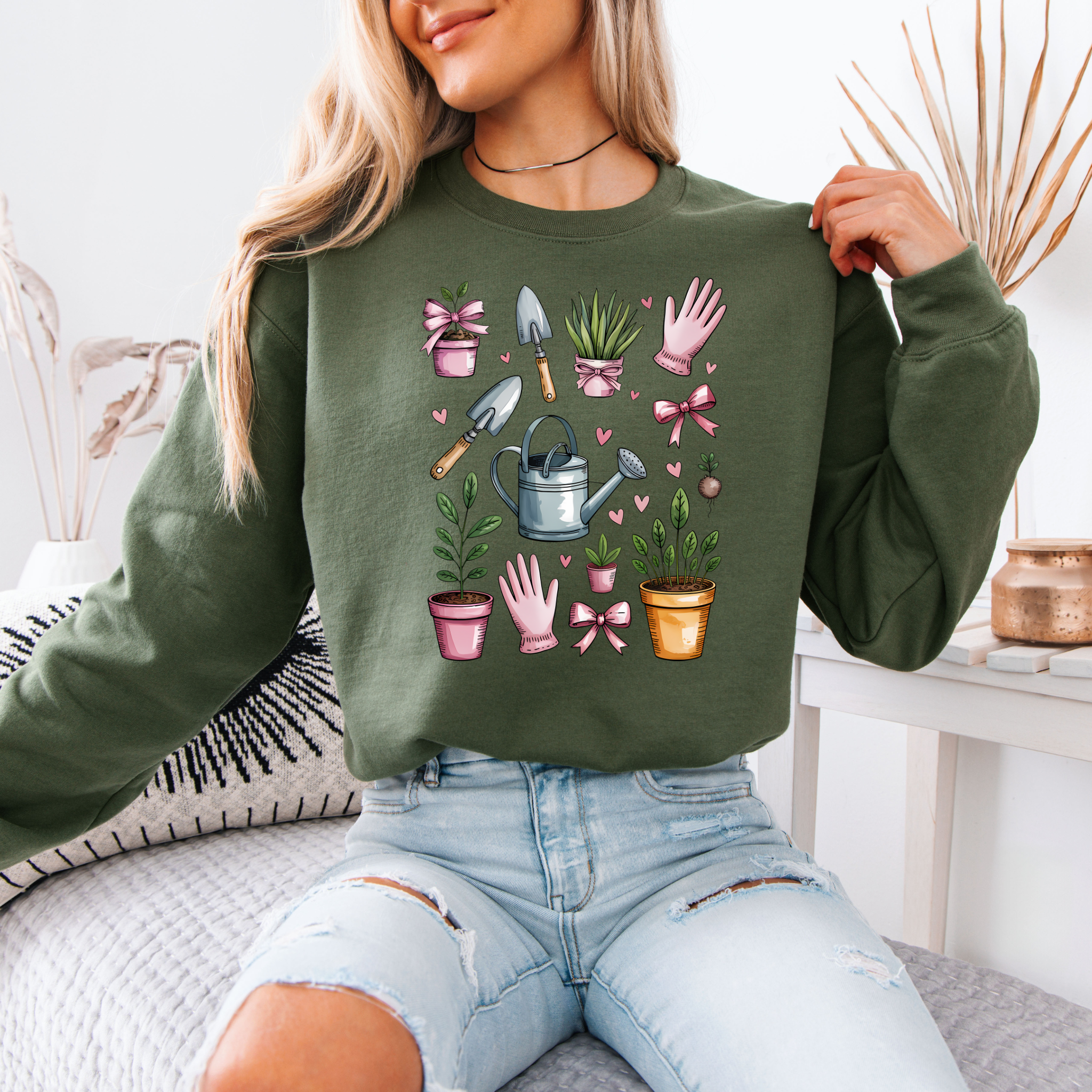 Garden Girl Era Cotton Sweatshirt