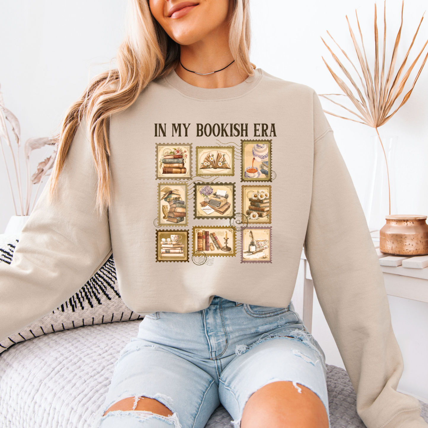 Stamped in Stories Organic Cotton Crewneck Sweatshirt