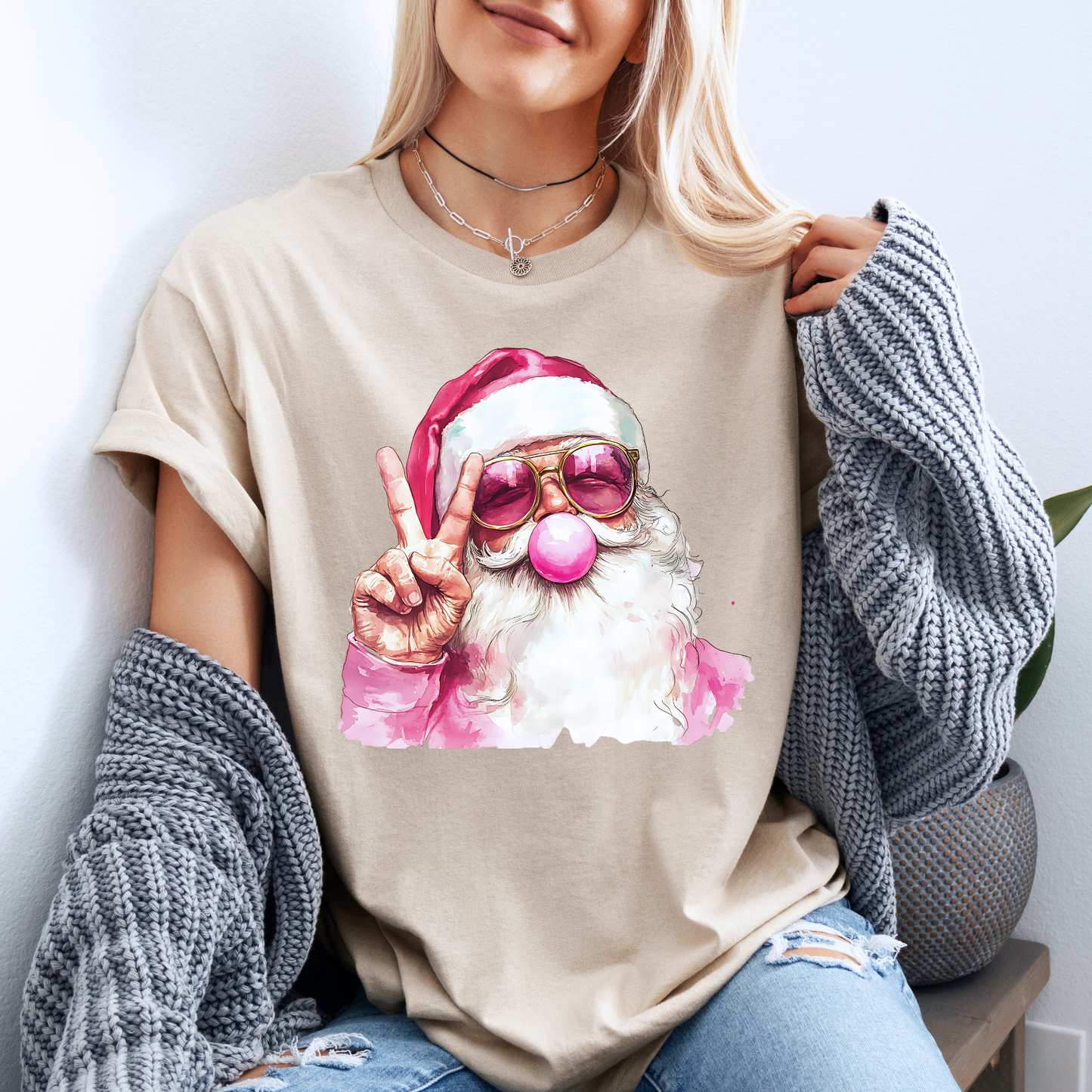 🎅🏻🕶️ Cool Santa ✨ 100% Organic Cotton T-Shirt