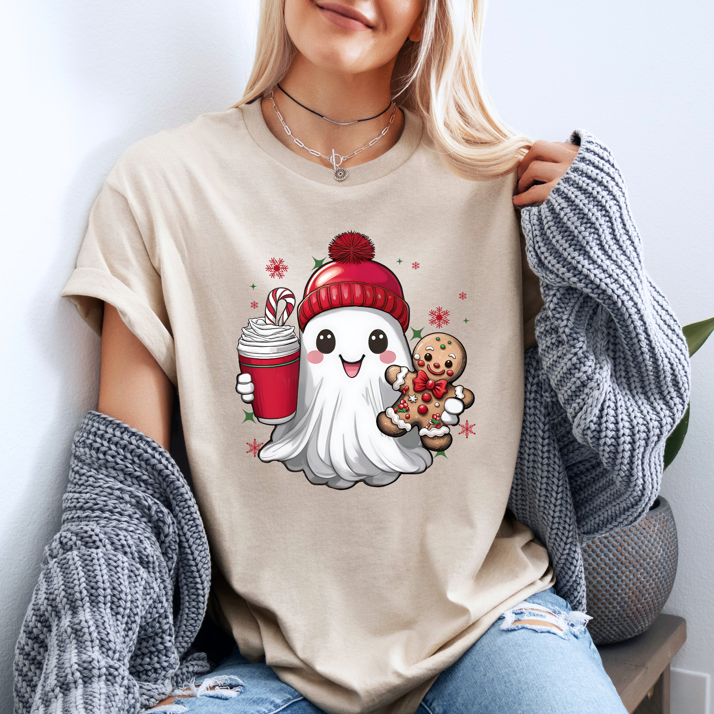 👻🎄 Christmas Boo ✨  100% Organic Cotton T-Shirt