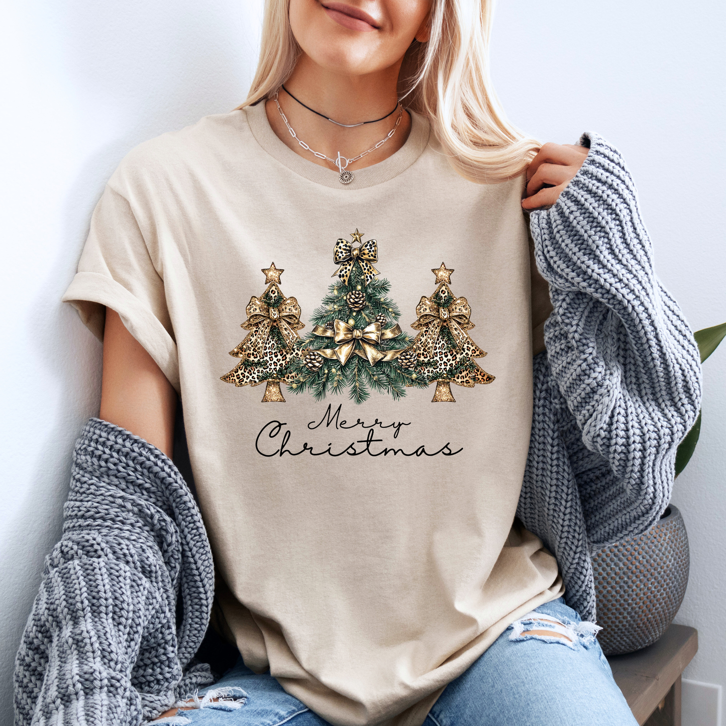 ✨💛 Golden Glam Christmas 🎄 100% Organic Cotton T-Shirt