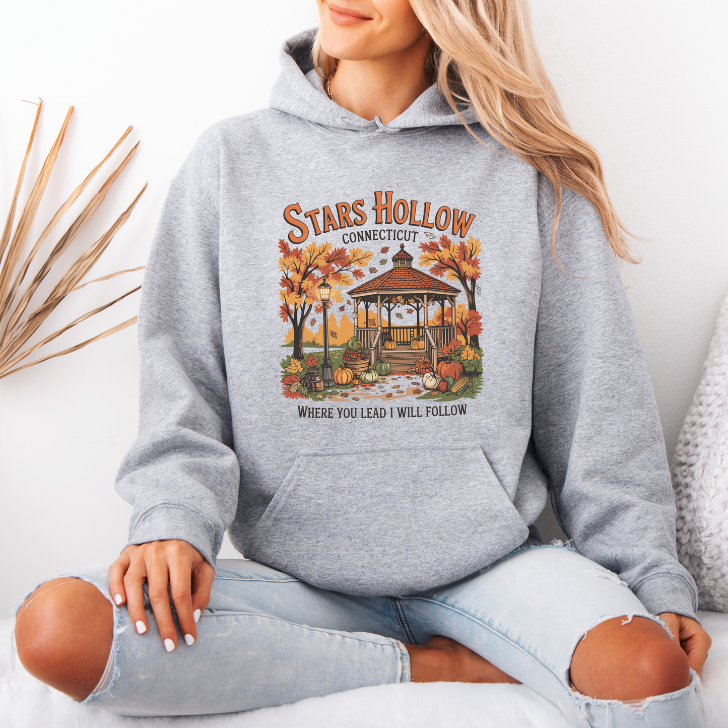 🎀 Cozy Stars Hollow Fall 🍂Luxuriously Thick Hoodie
