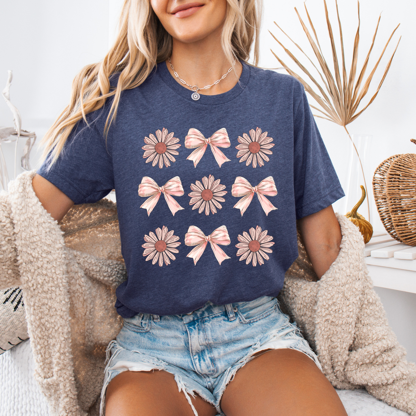 🌸 Pretty Petals & Pink Bows Tee 🎀