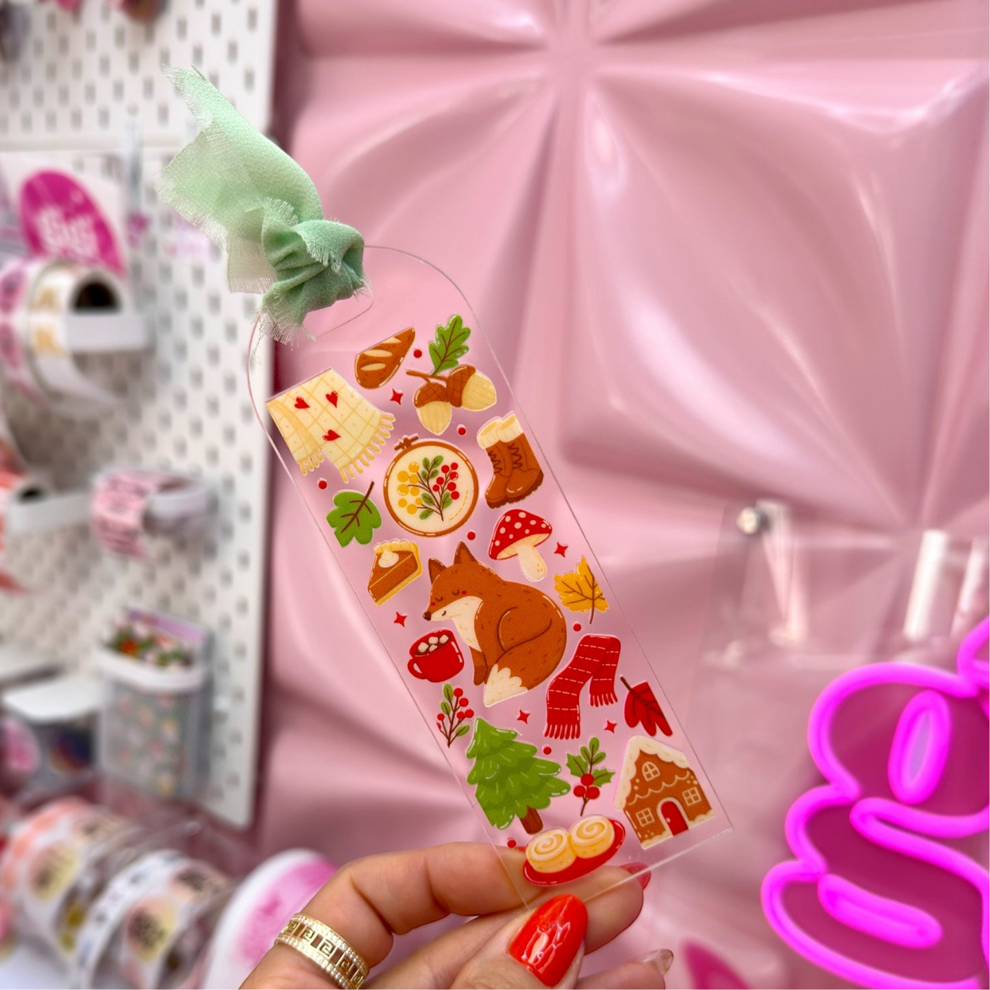 ✨ Woodland Christmas Acrylic Bookmark ✨