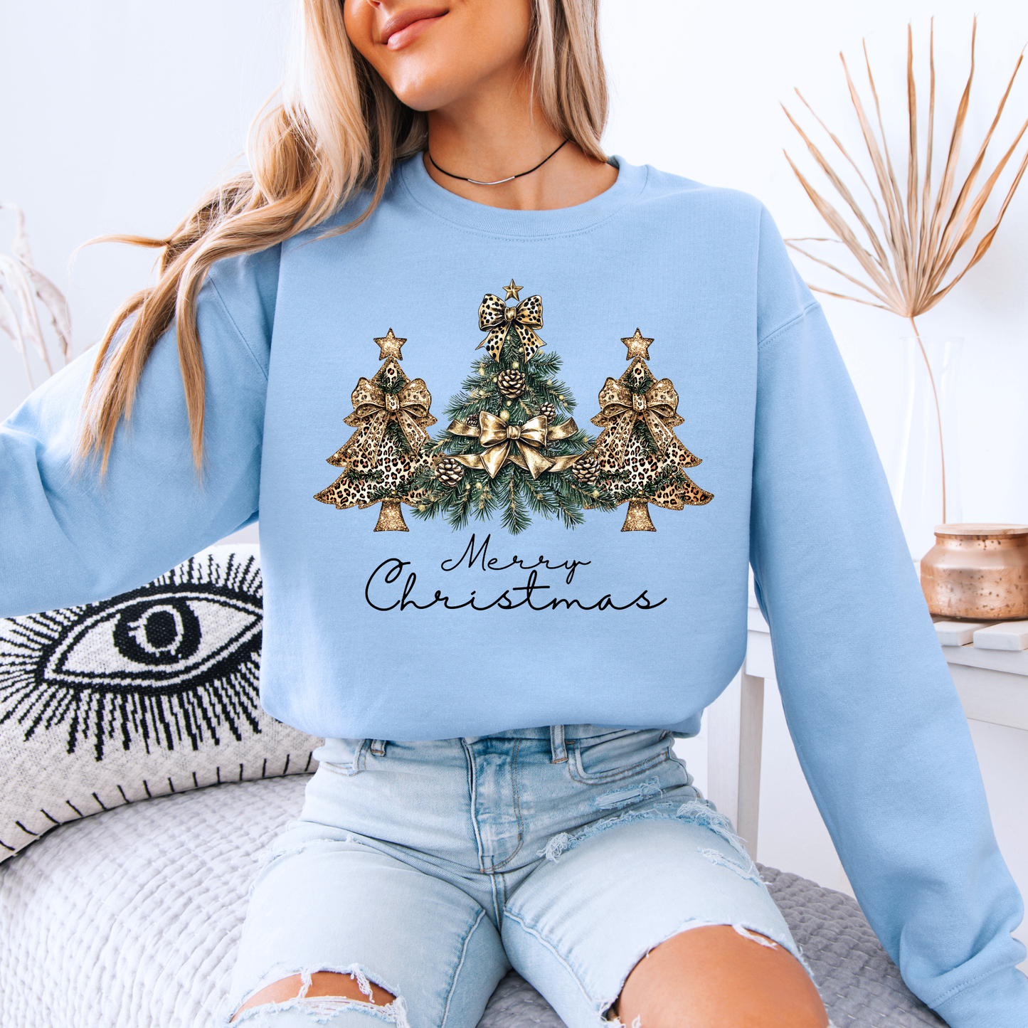 ✨ Golden Glam Christmas 💛🎄 Organic Cotton Sweatshirt