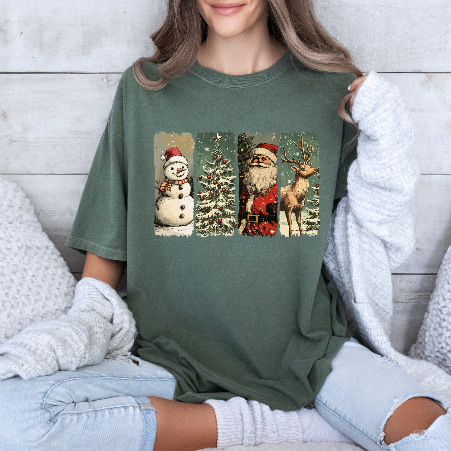 🌟🎄 Retro Holiday Magic 💫 100% Organic Cotton T-Shirt