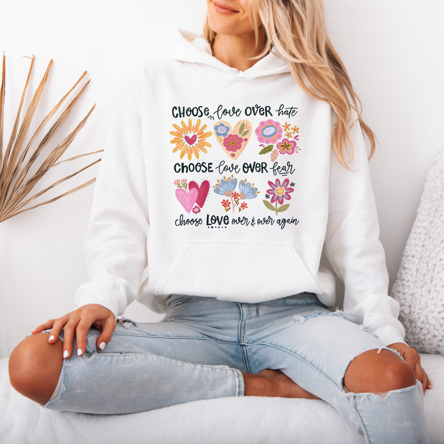 Choose Love Cotton Hoodie