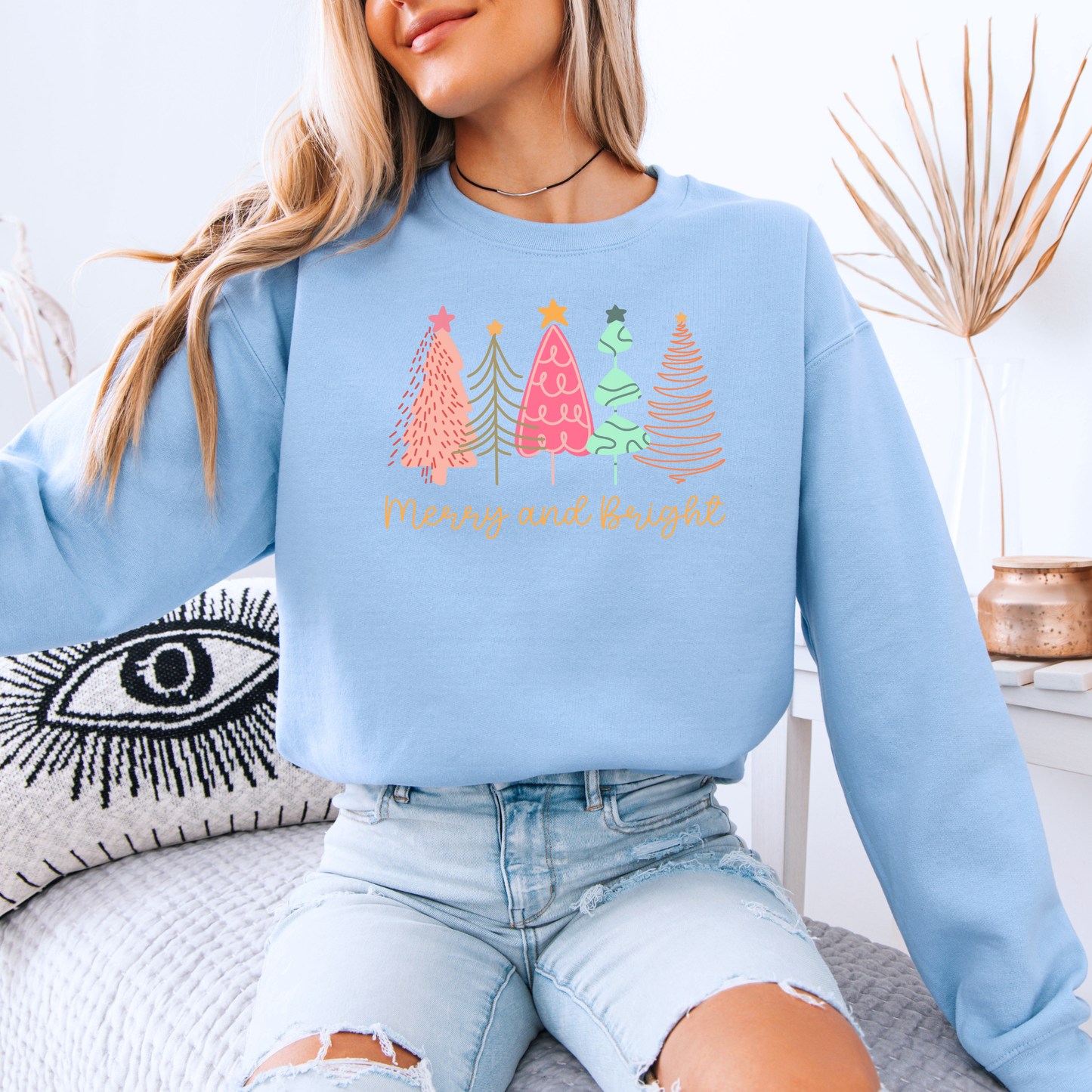 🎄Merry & Bright Forest 🌟 Organic Cotton Sweatshirt