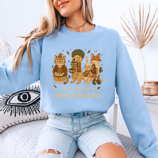 📚 Bookish Buddies Cozy Reader Organic Cotton Sweatshirt✨