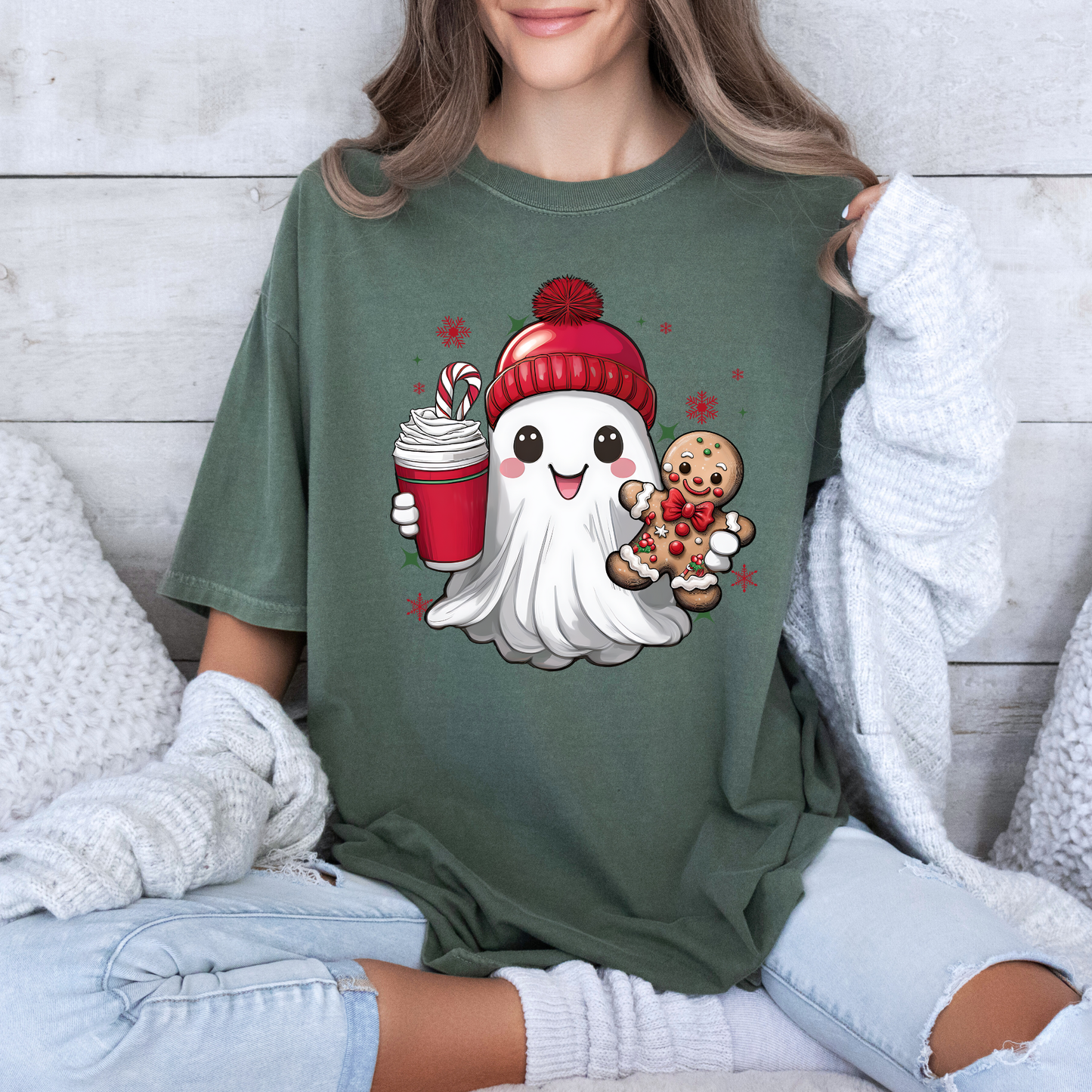 👻🎄 Christmas Boo ✨  100% Organic Cotton T-Shirt
