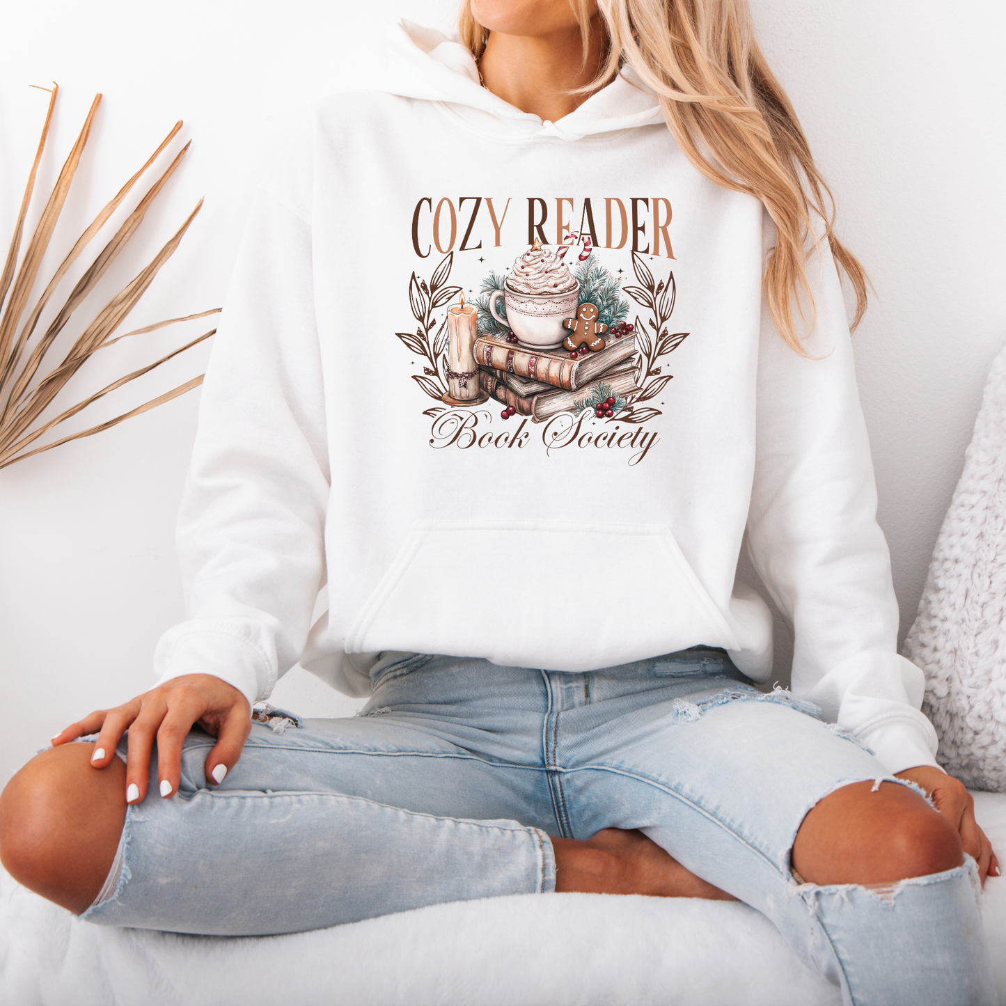 ☕ Cozy Reader Society 📖  Luxuriously Thick Hoodie