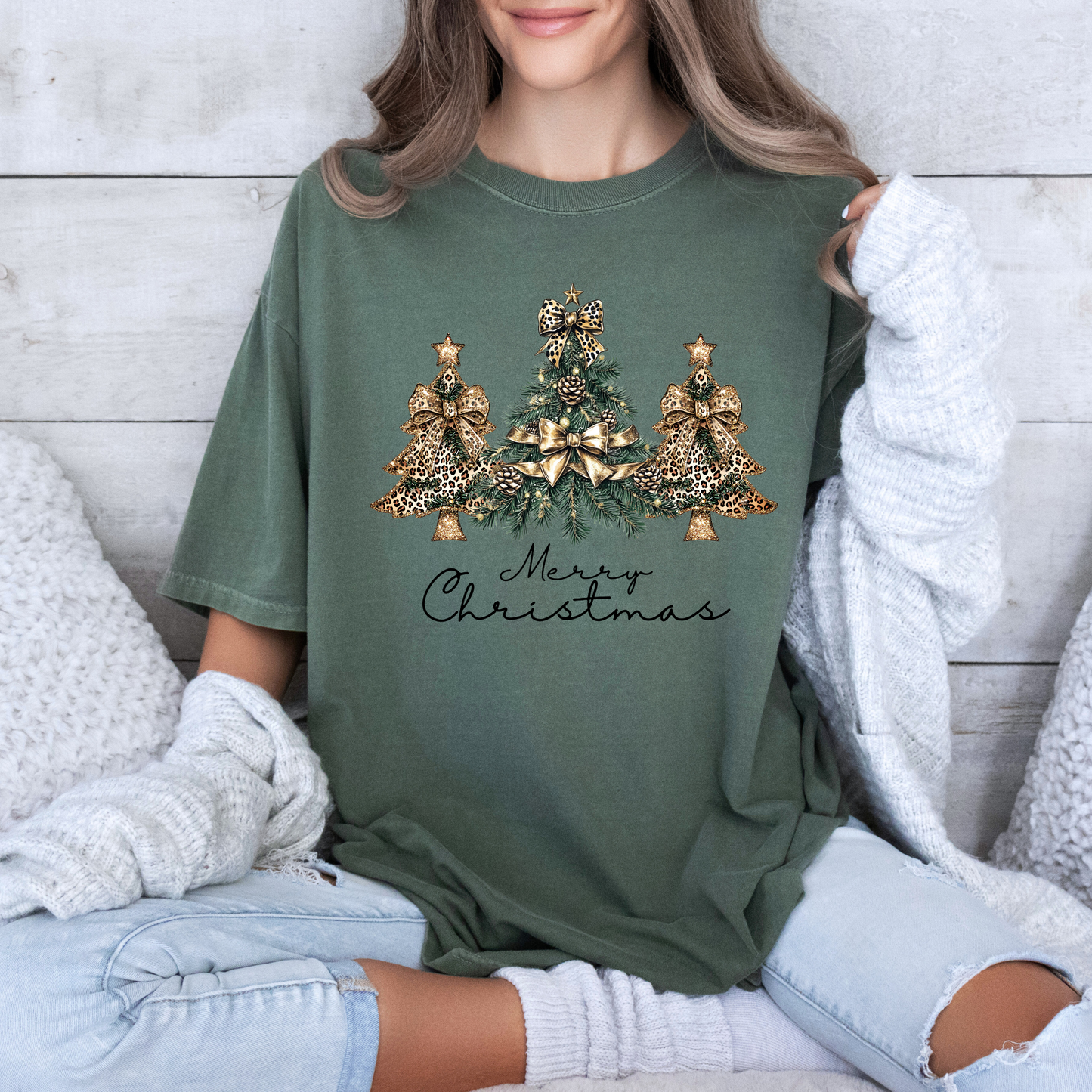 ✨💛 Golden Glam Christmas 🎄 100% Organic Cotton T-Shirt