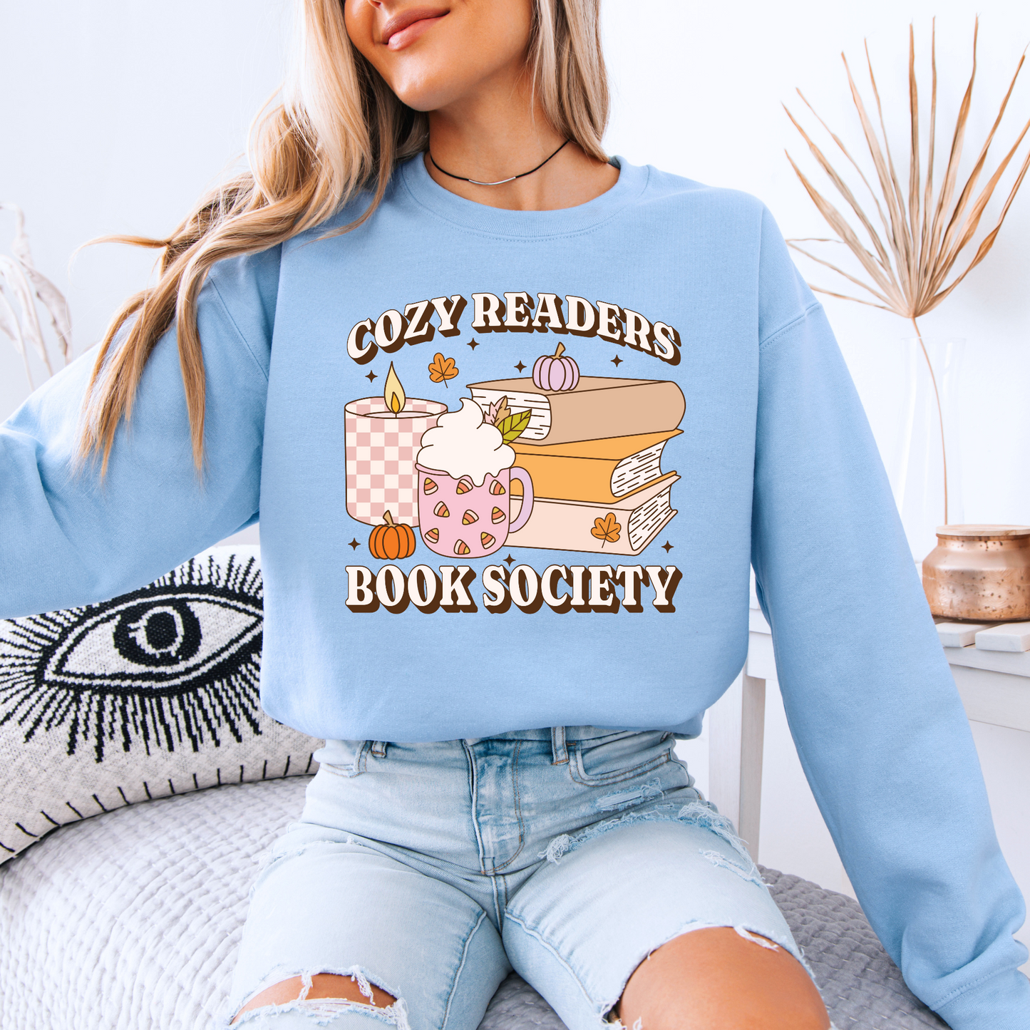 Candlelight & Chapters Organic Cotton Crewneck Sweatshirt