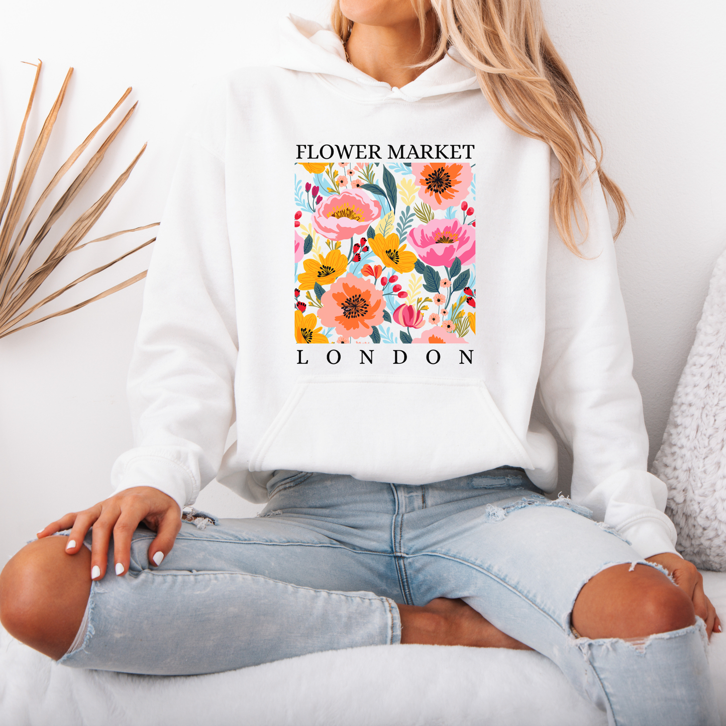 Evening Blossom Garden 🌺 Luxuriously Thick Hoodie