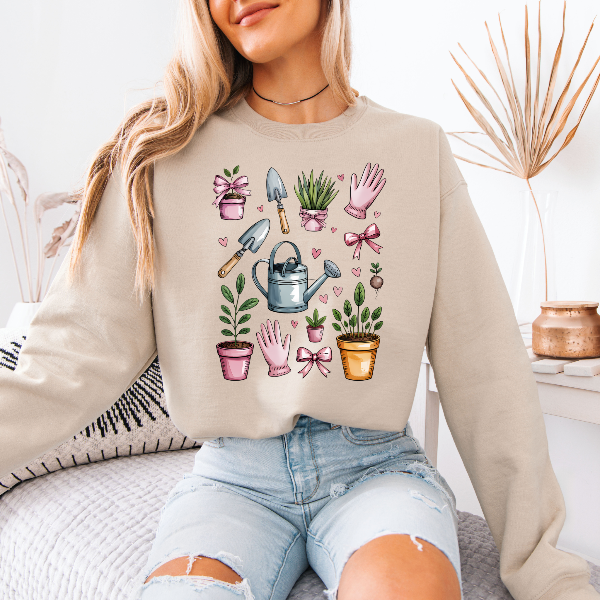 Garden Girl Era Cotton Sweatshirt