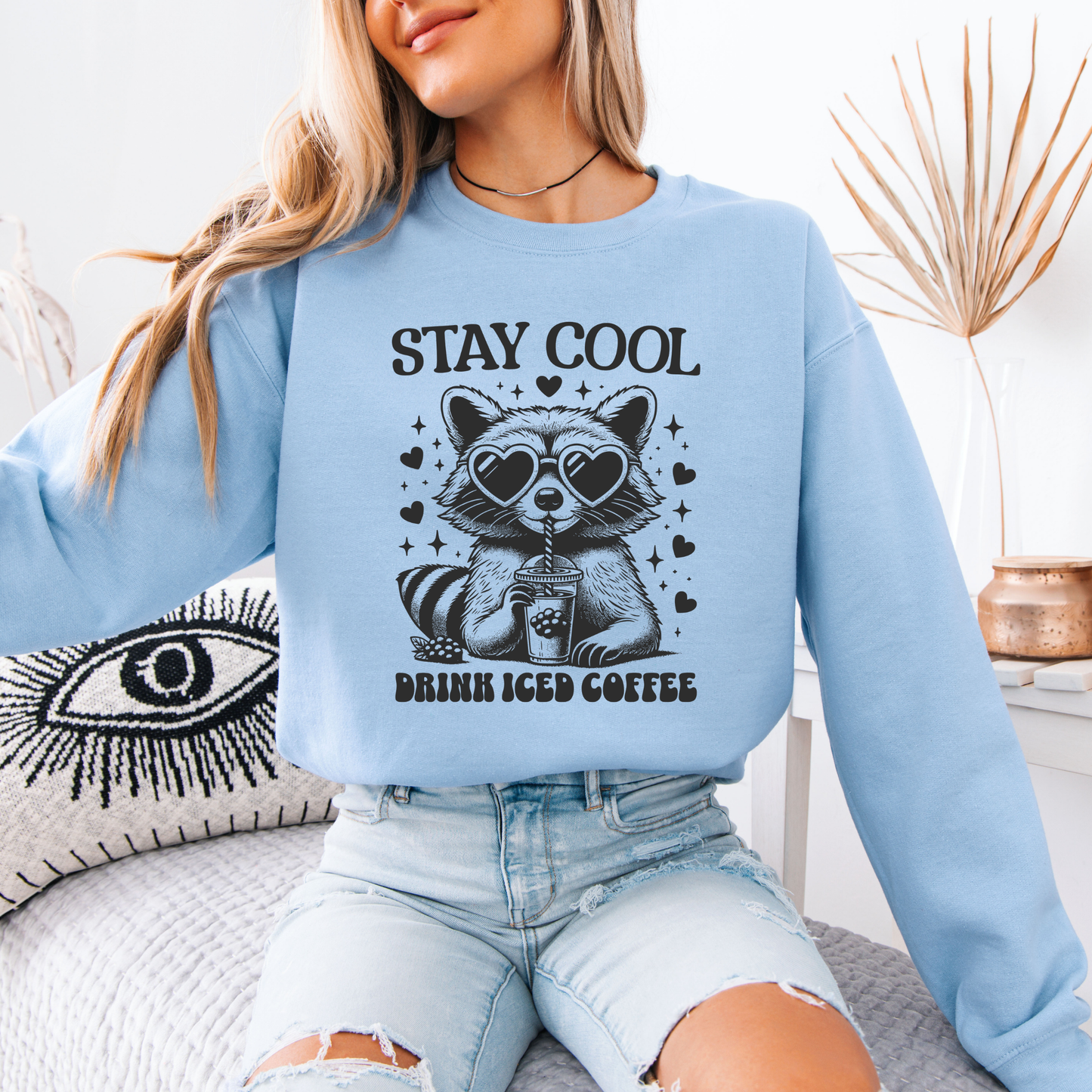 🦝 Stay Cool Raccoon – Iced Coffee Vibes Only ☕❄️💖