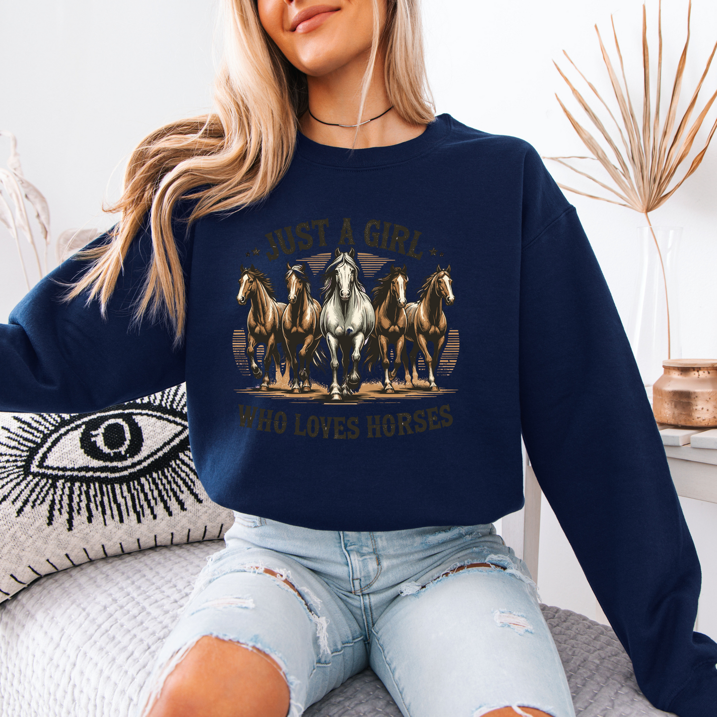Just a Girl who Loves Horses Sweatshirt 📚✨