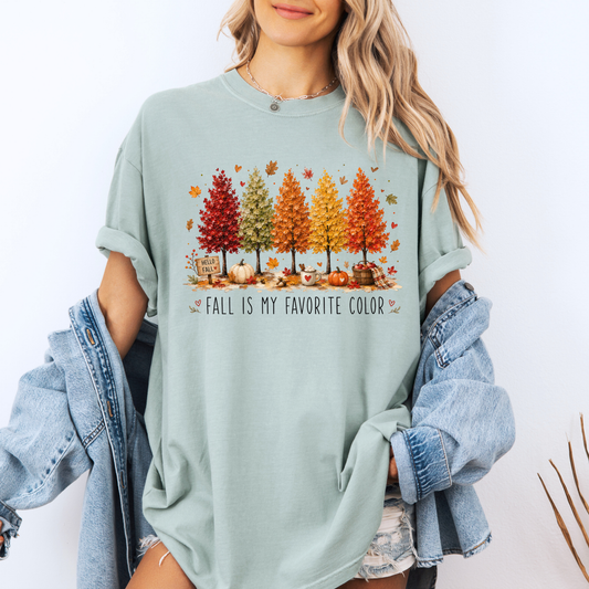 🍂🎨 Fall Is My Favourite Colour Cotton T-Shirt 🍁✨