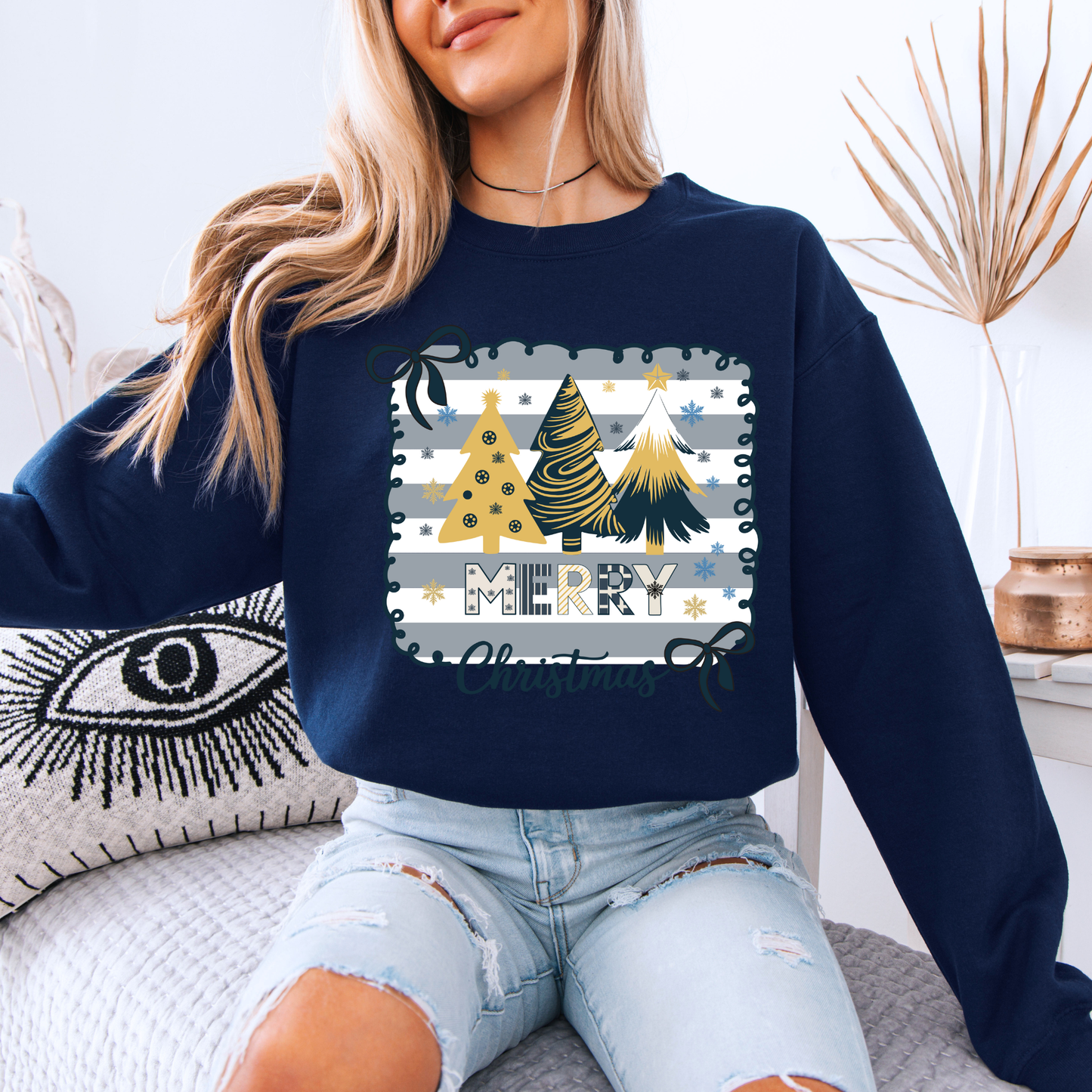 💛 Golden Merry Christmas🎄 Organic Cotton Sweatshirt