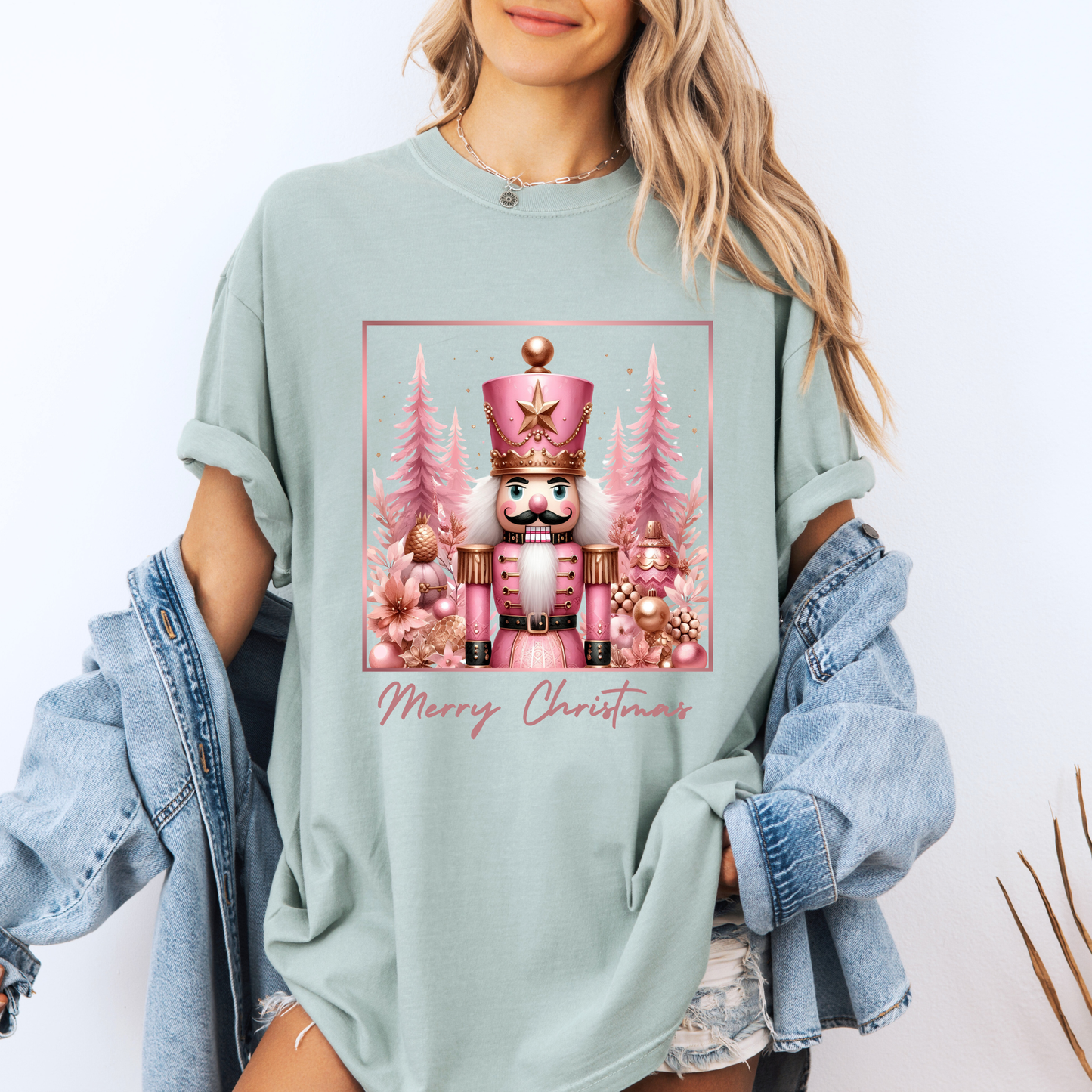 💕🌟 Pink Nutcracker Christmas 🎁 100% Organic Cotton T-Shirt