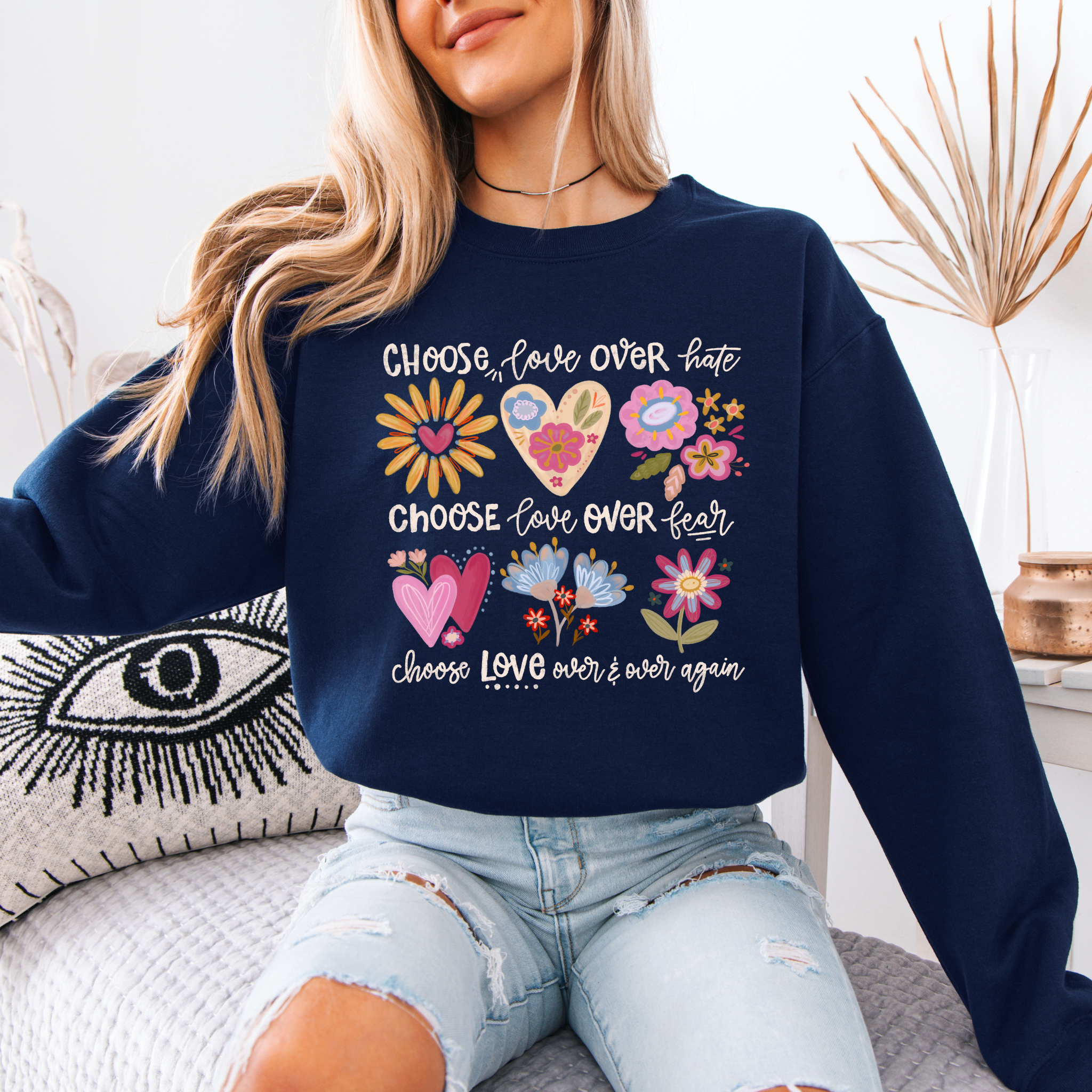 Choose Love Cotton Sweatshirt