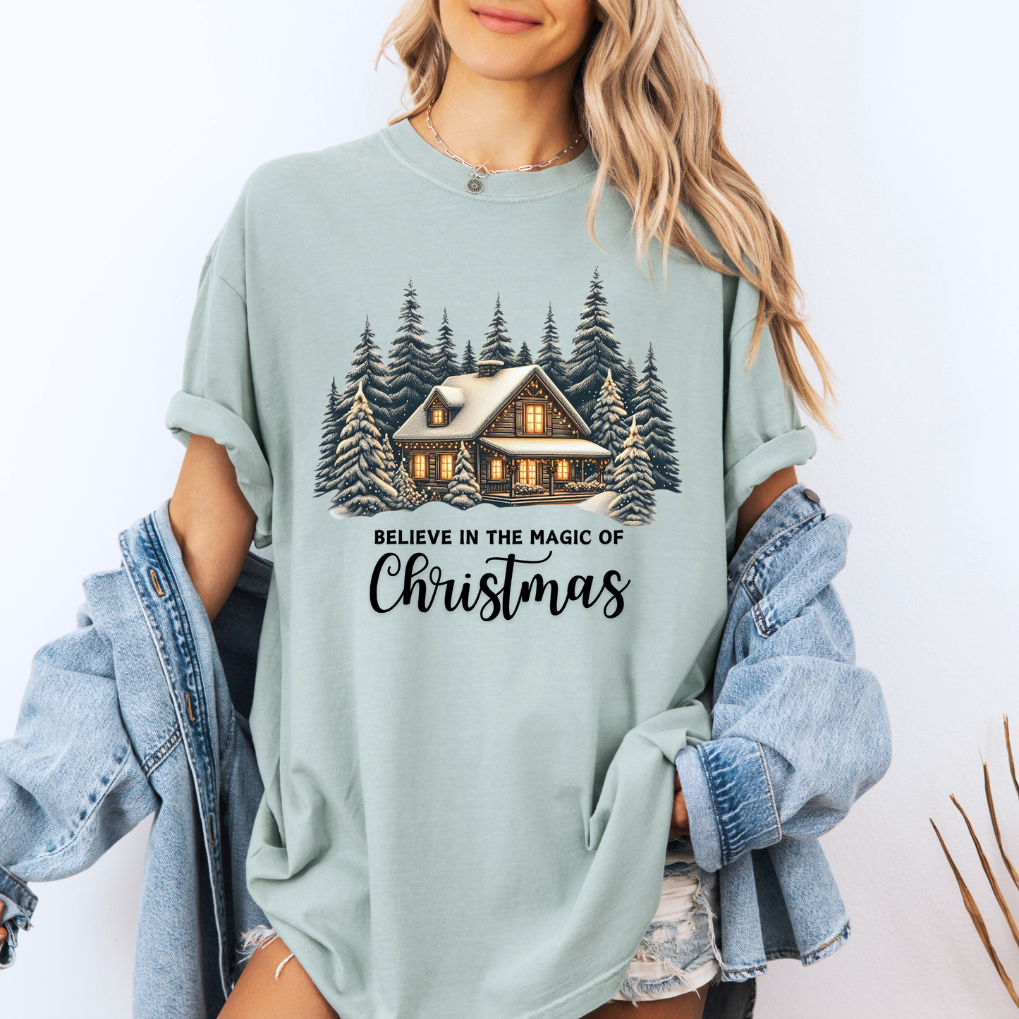 ❄️🏡 Winter Lodge Glow 💫  100% Organic Cotton T-Shirt