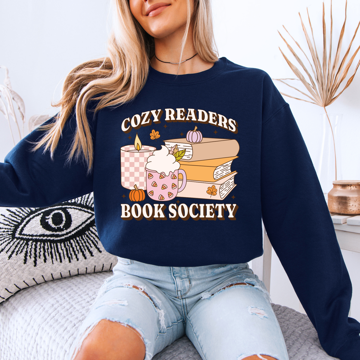 Candlelight & Chapters Organic Cotton Crewneck Sweatshirt