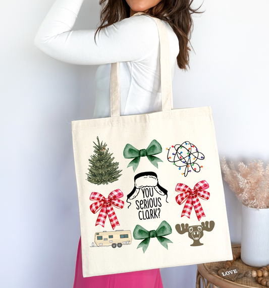 🎅🏼 You Serious, Clark? 🎄 Tote Bag 100% Organic Cotton