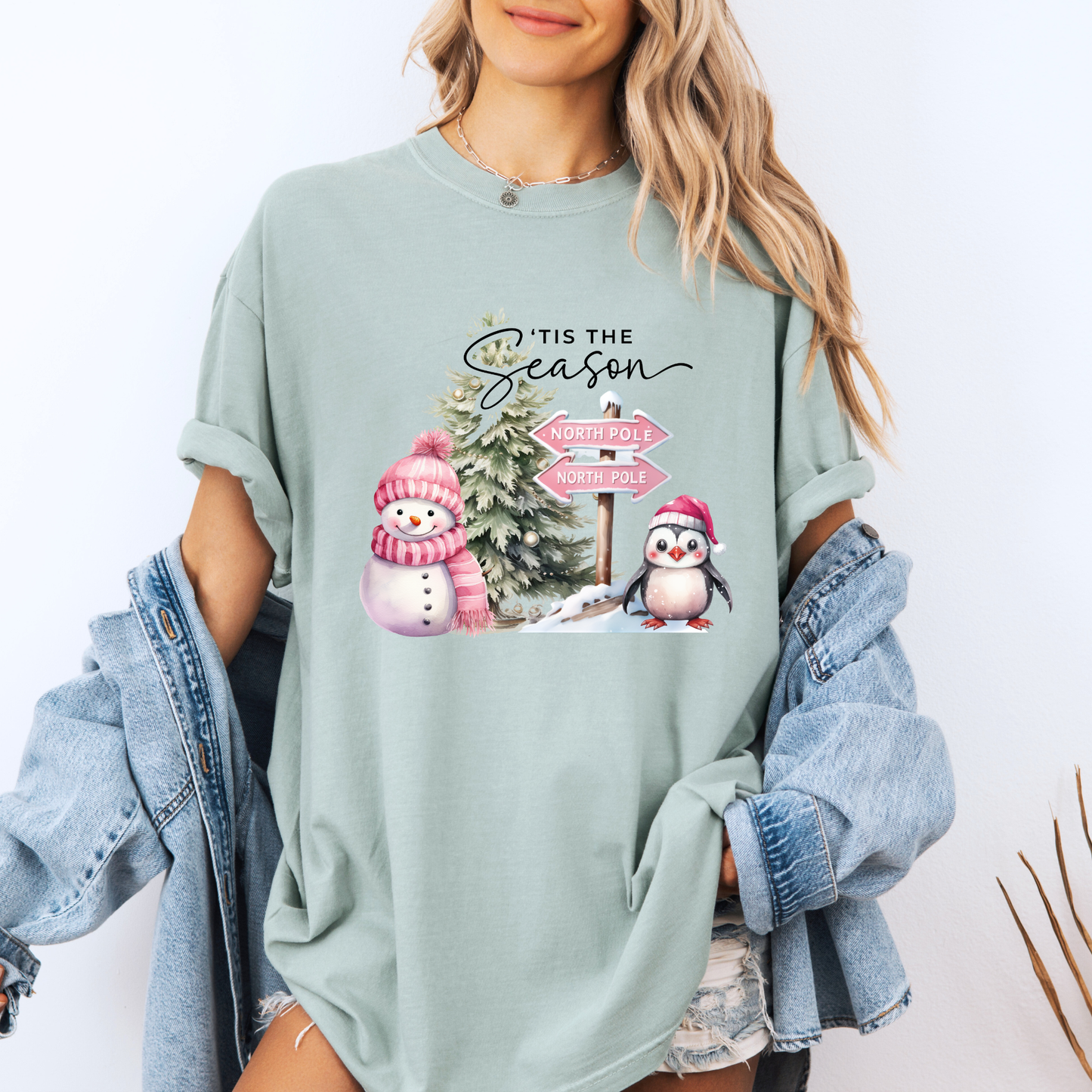 💕🌟 Pink North Pole 🎅🏼  100% Organic Cotton T-Shirt