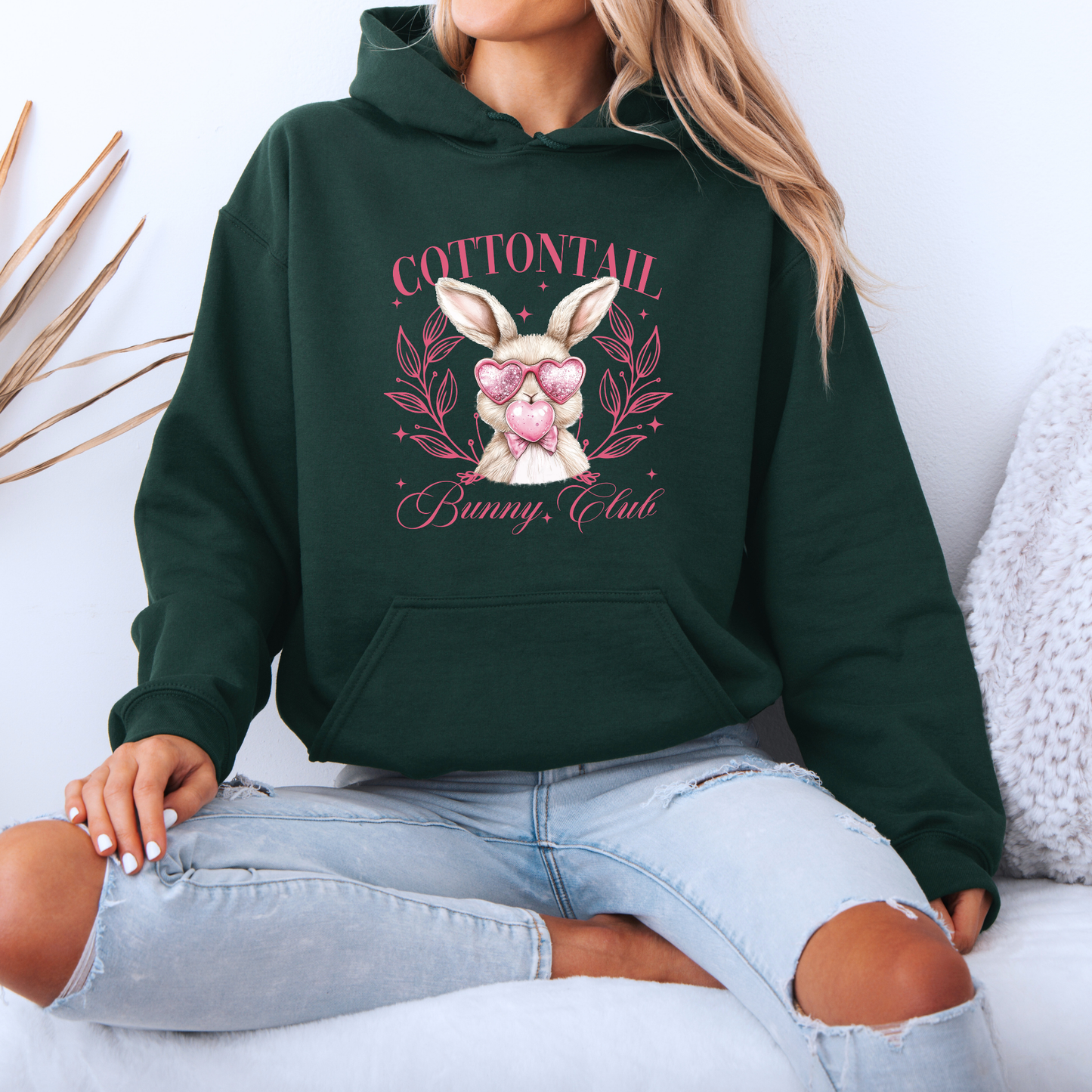 Cottontail Bunny Club Hoodie 🐰💖🌷✨