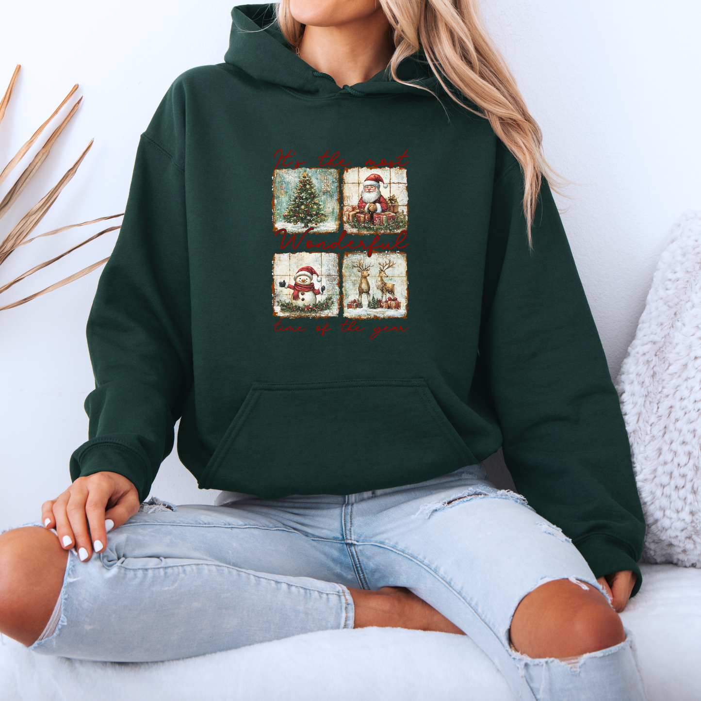🎄 Vintage Christmas Magic ✨  Luxuriously Thick Hoodie