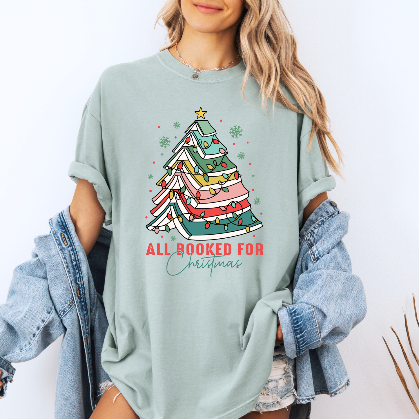 📚🎄 All Booked for Christmas ✨  100% Organic Cotton T-Shirt