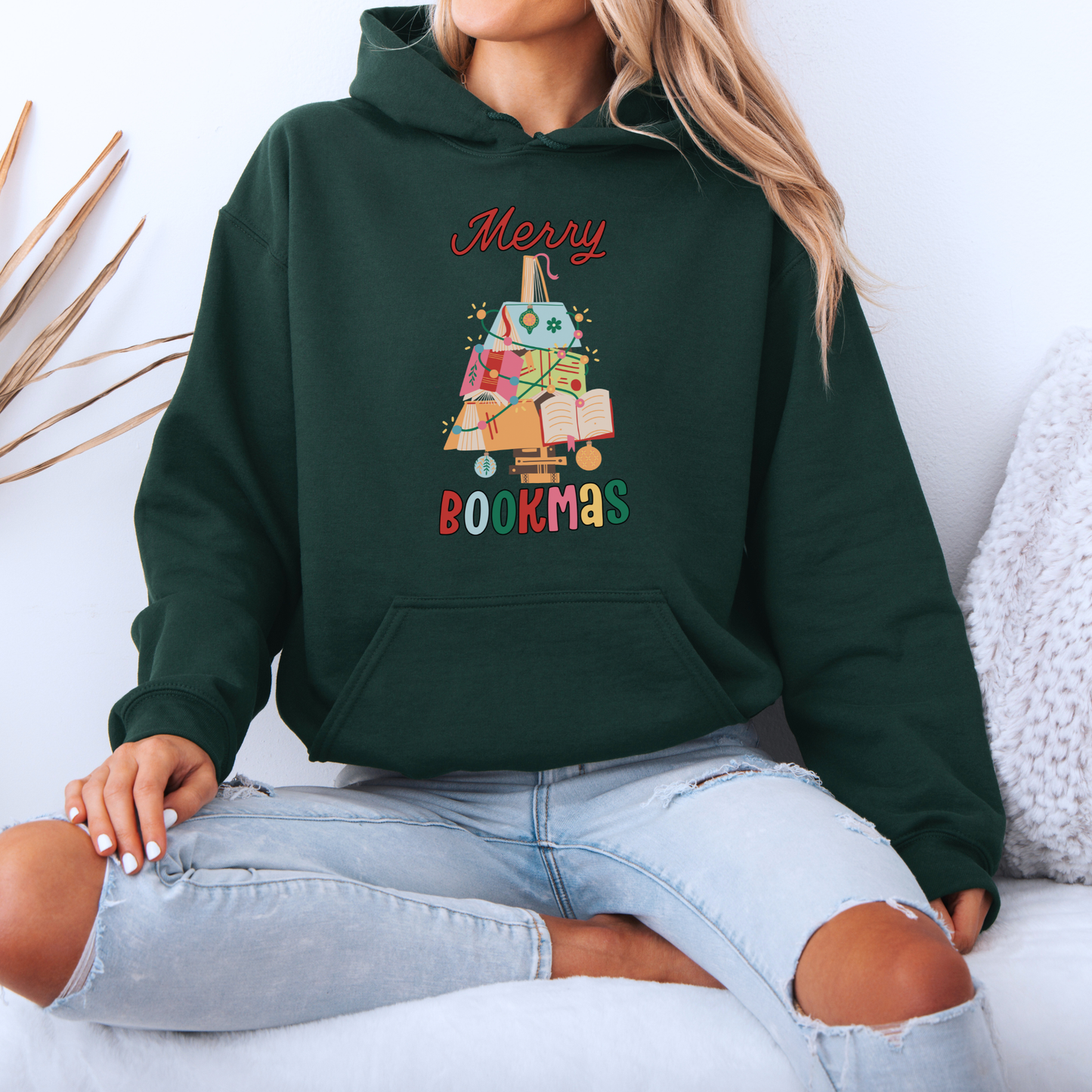 🎄 Merry Bookmas 📚  Luxuriously Thick Hoodie