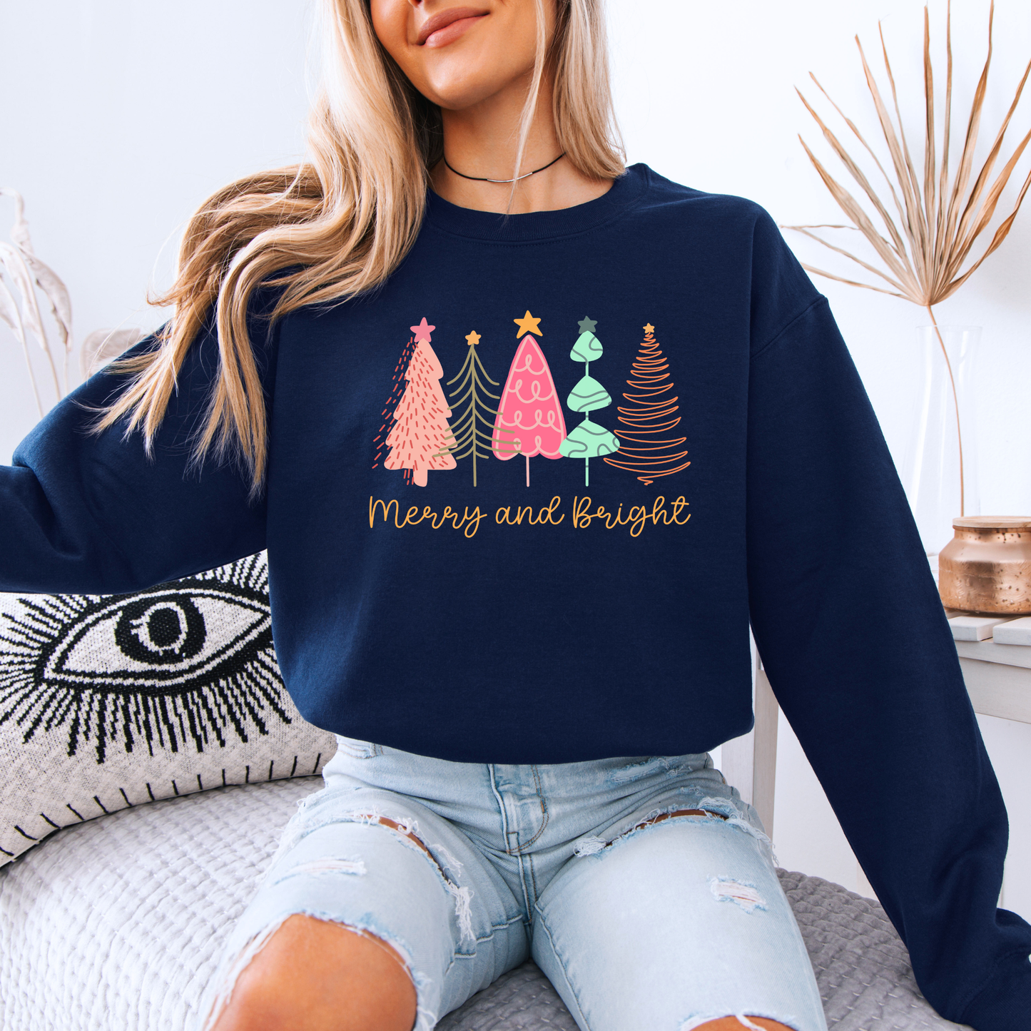 🎄Merry & Bright Forest 🌟 Organic Cotton Sweatshirt